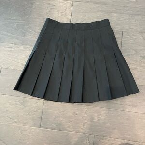 Black Pleated Tennis Skirt